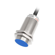 LANBAO cylindrical Cable connection M30 normally close inductive proximity sensor with pvc cable 2m